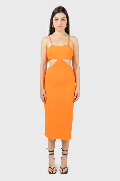 Cut Out Midi Dress