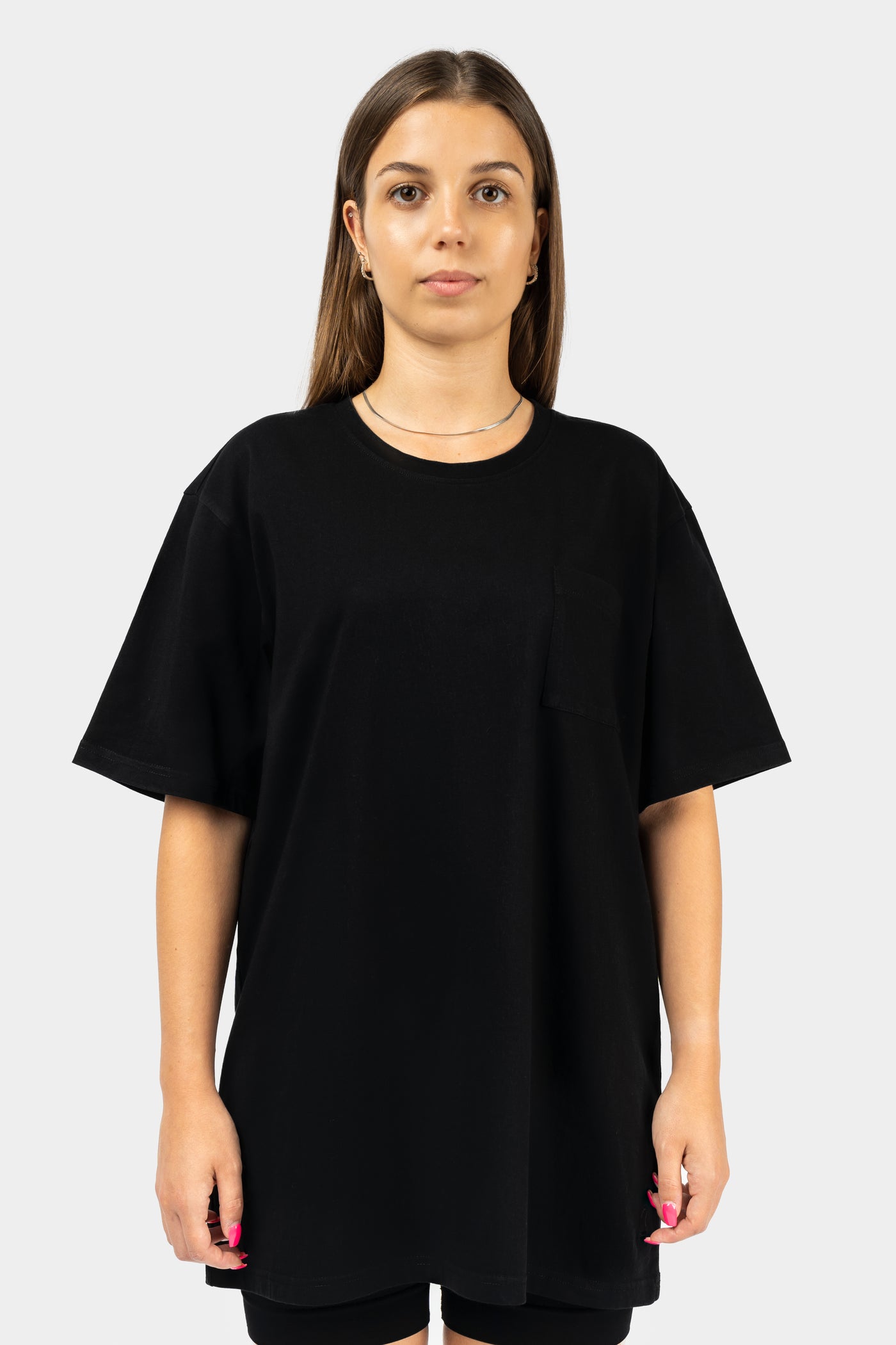 Oversized 3/4 Sleeve Pocket T-shirt