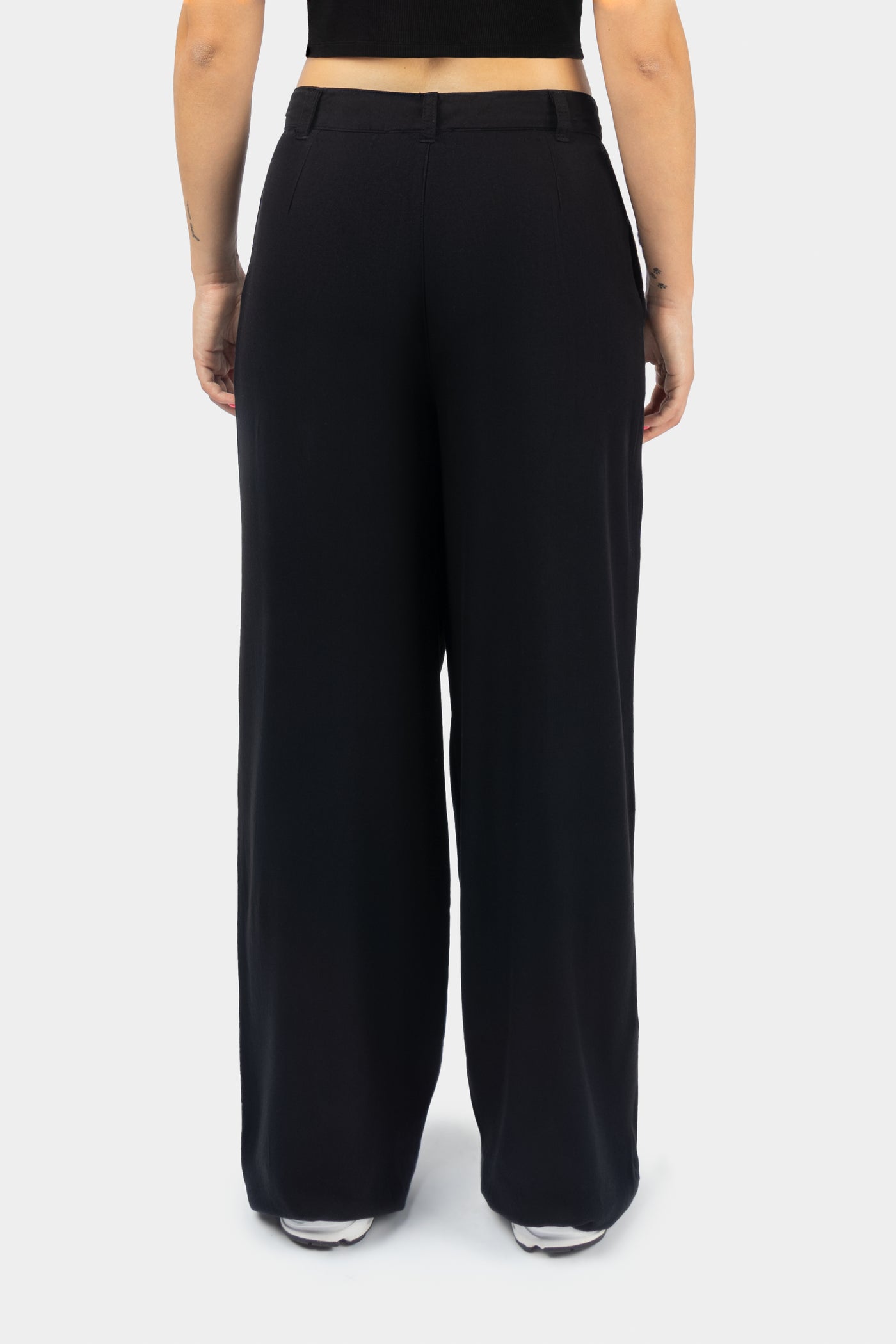 100% Ecovero Viscose Wide Leg Mid Waist Pants