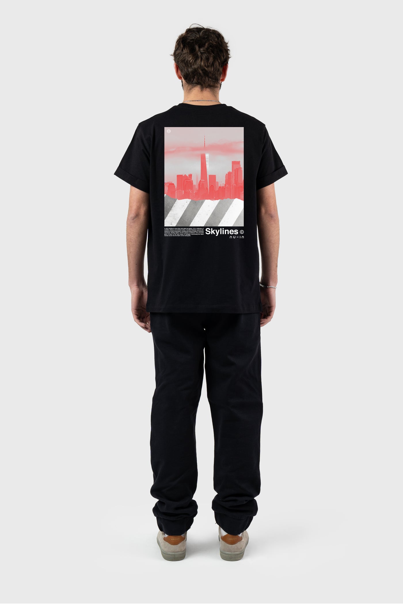 Unveiled Skylines Roll-up Sleeves T-shirt