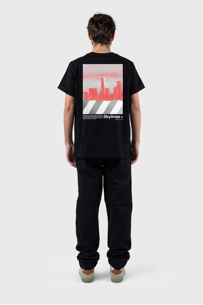 Unveiled Skylines Roll-up Sleeves T-shirt