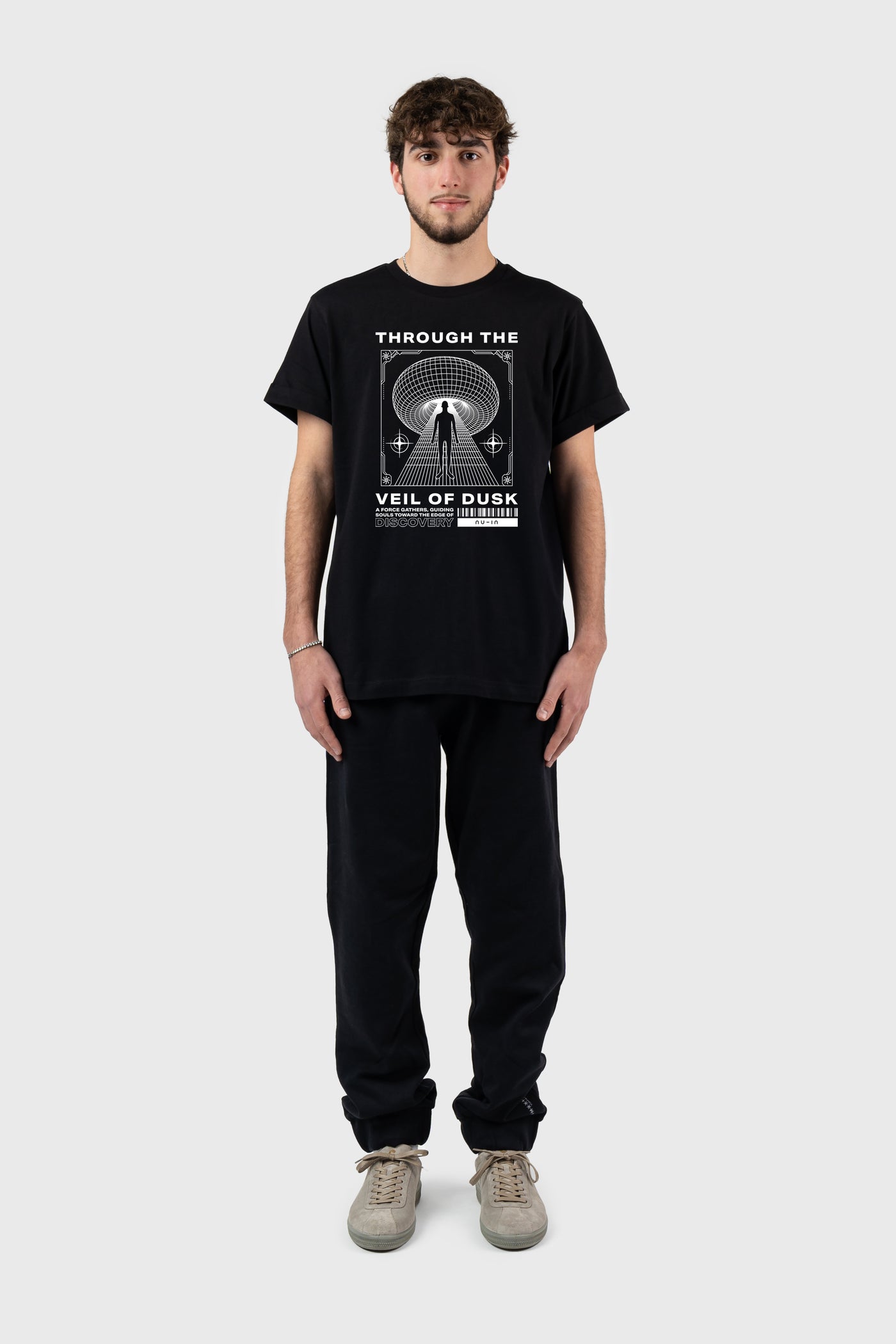 Through the veil of dusk Roll-up Sleeves T-shirt