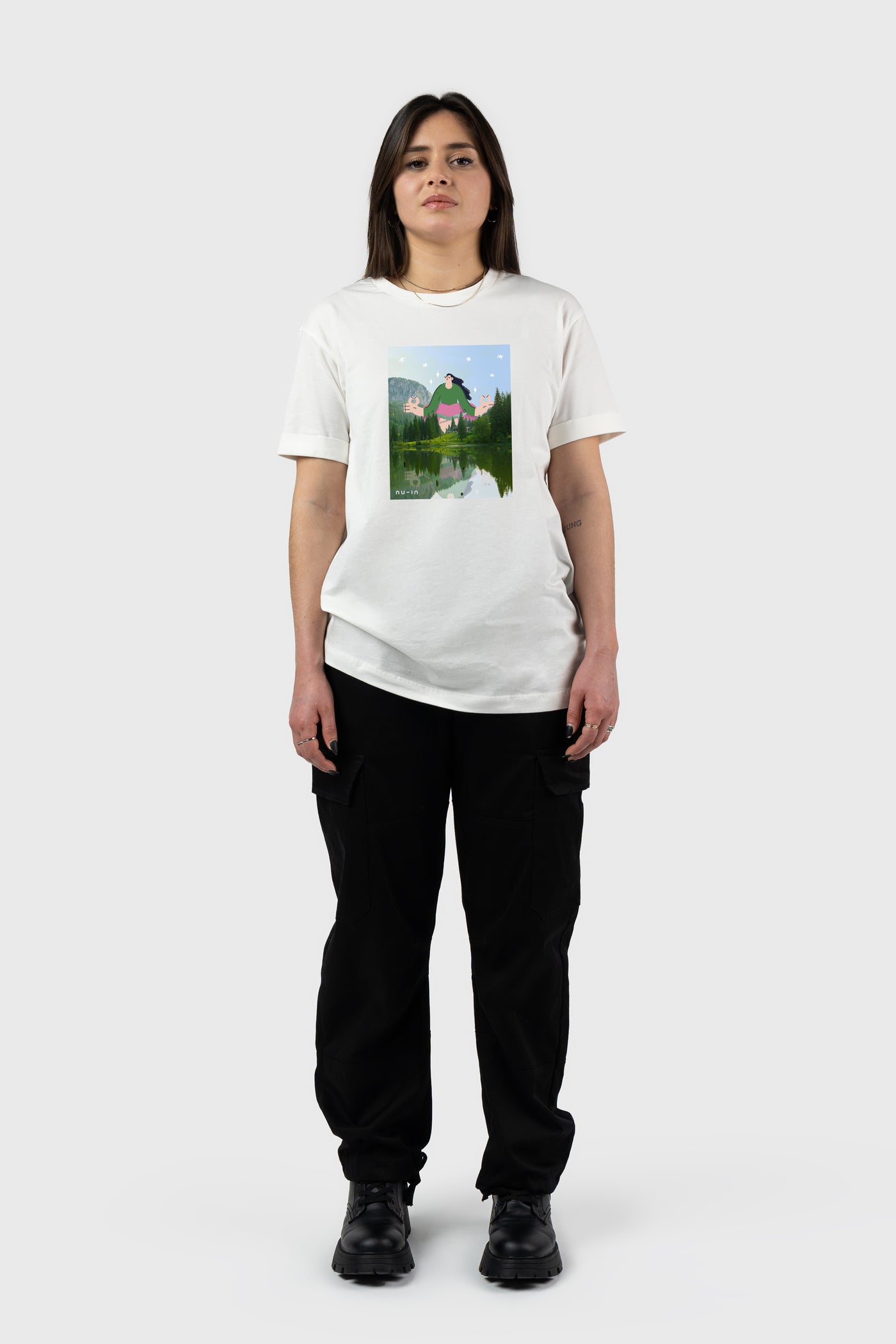 Whispers of the forest Roll-up Sleeves T-shirt