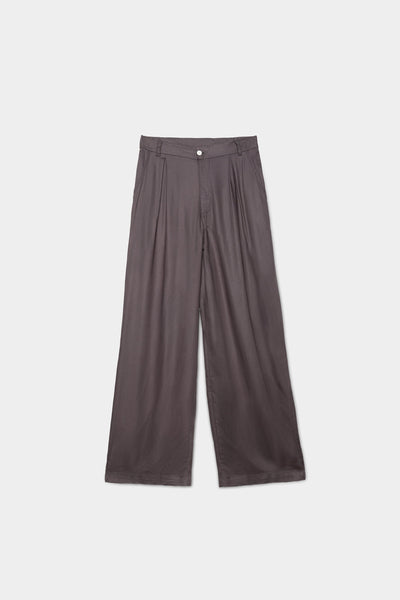 100% Ecovero Viscose Wide Leg Mid Waist Pants