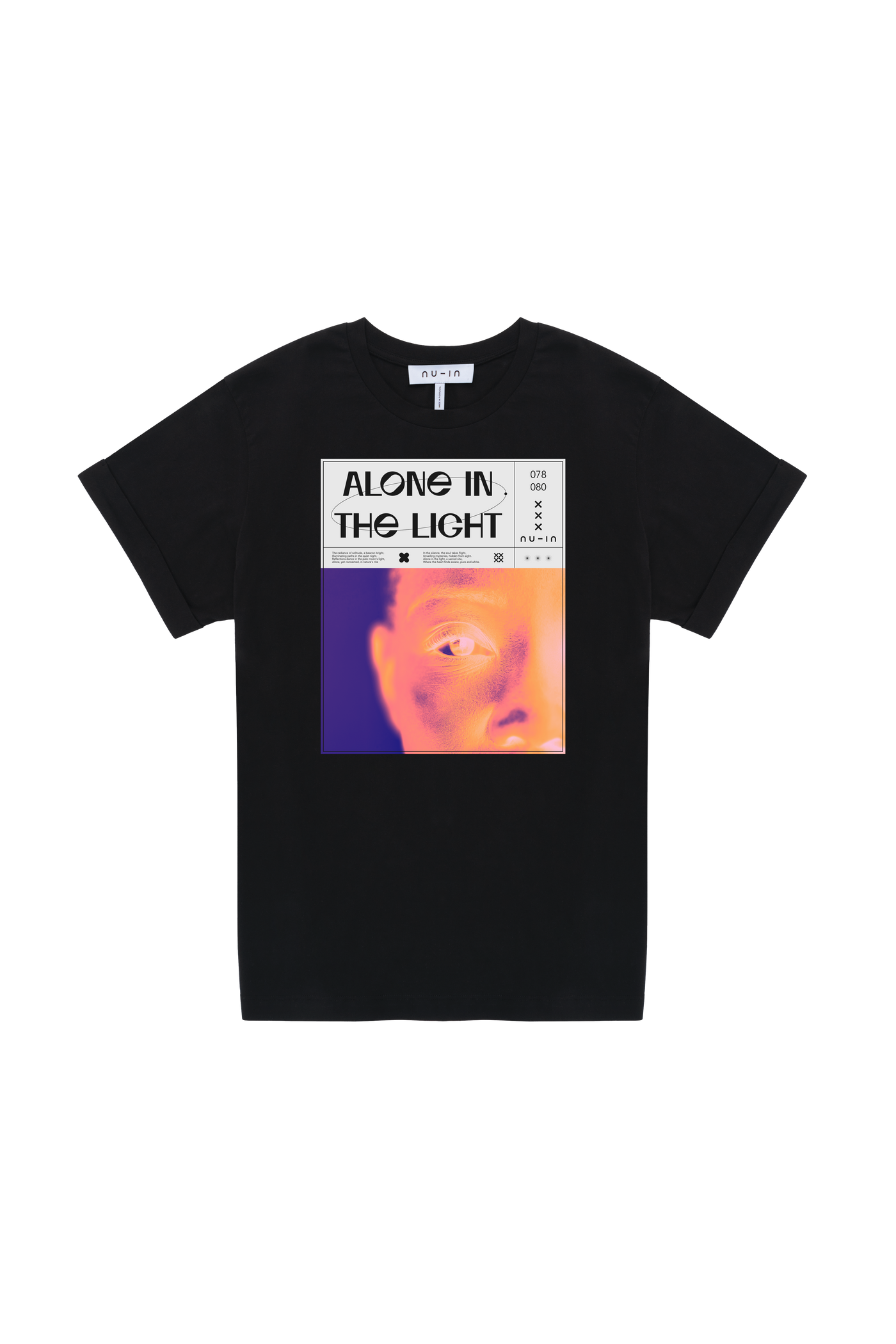 Alone in the light Roll-up Sleeves T-shirt