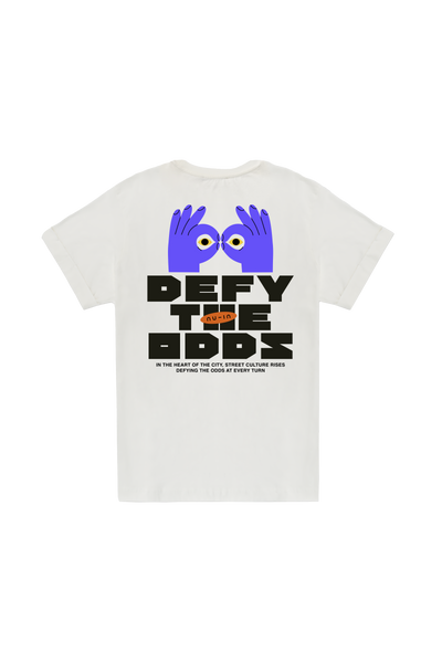 Defy the odds Roll-up Sleeves T-shirt