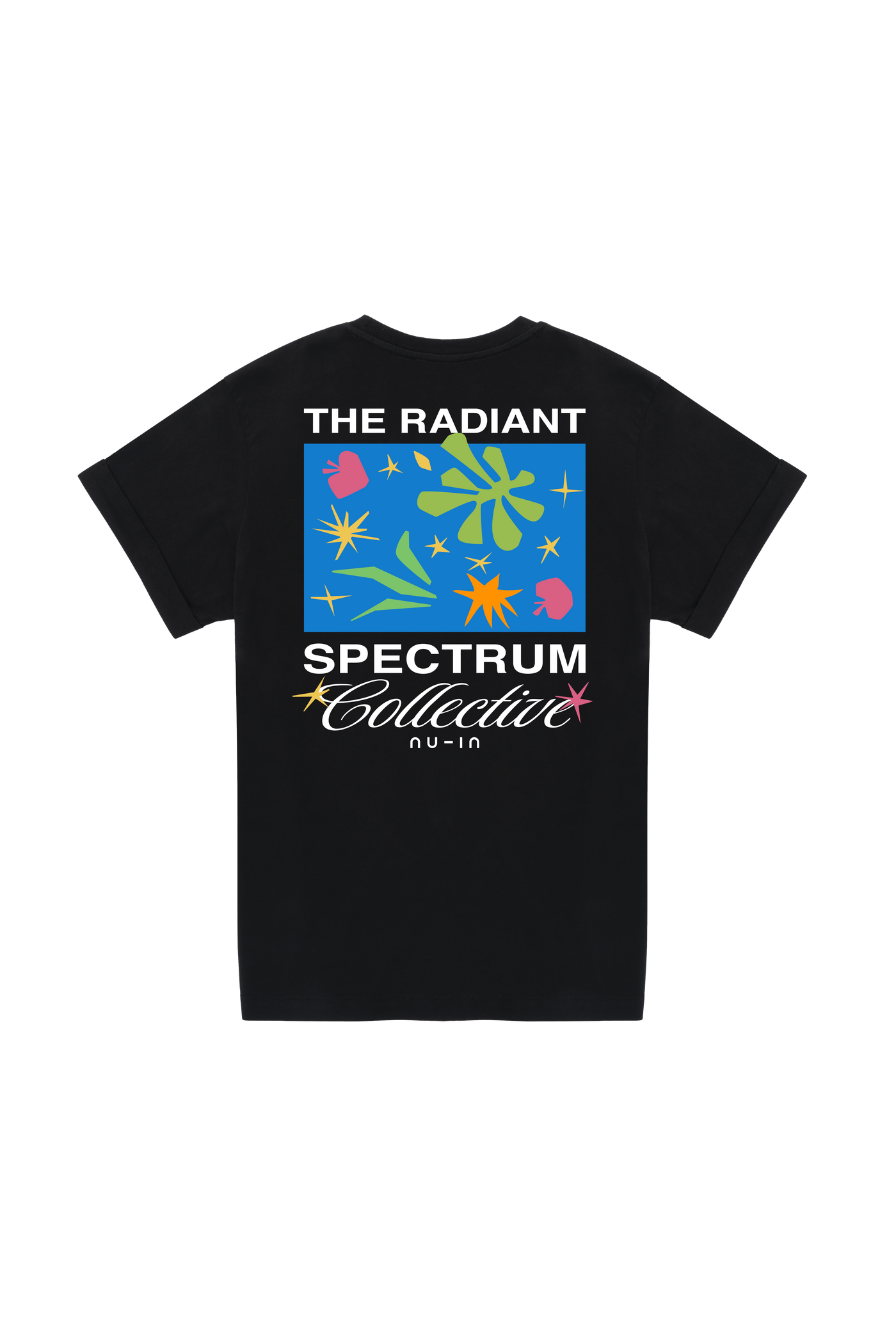 Radiant Spectrum Roll-up Sleeves T-shirt