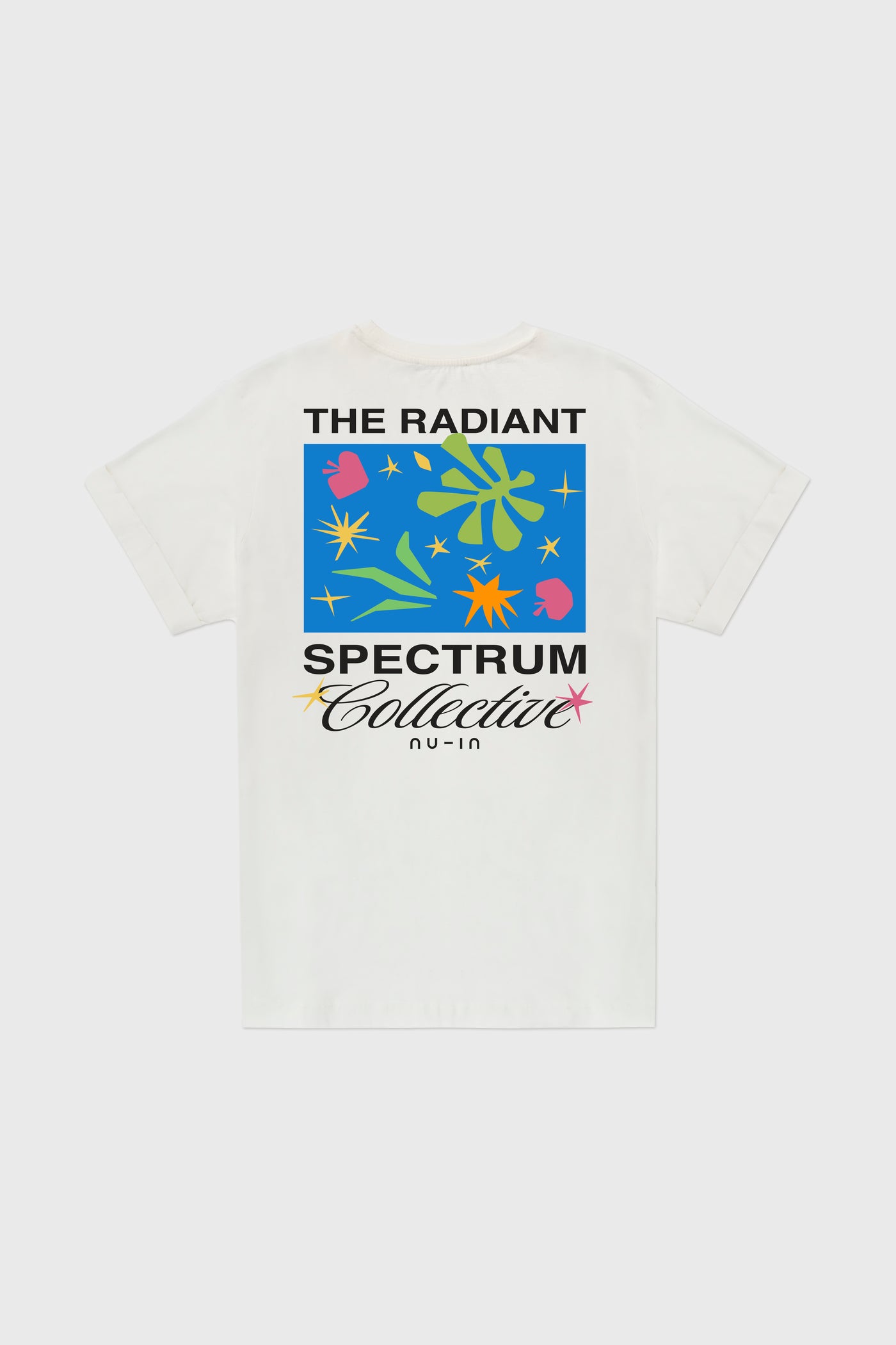 Radiant Spectrum Roll-up Sleeves T-shirt