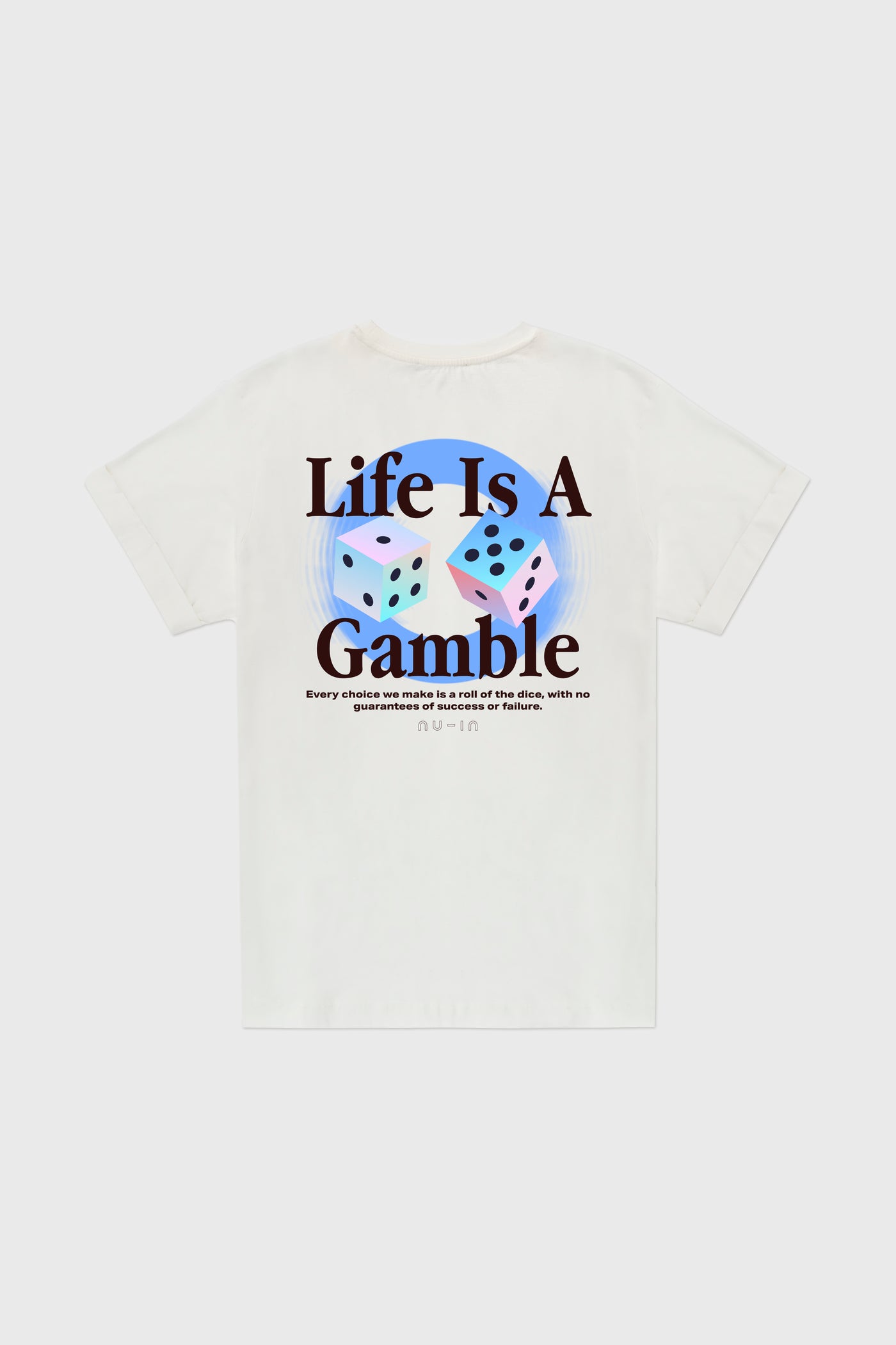 Rolling the dice Roll-up Sleeves T-shirt