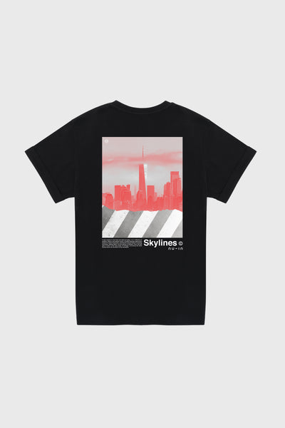 Unveiled Skylines Roll-up Sleeves T-shirt