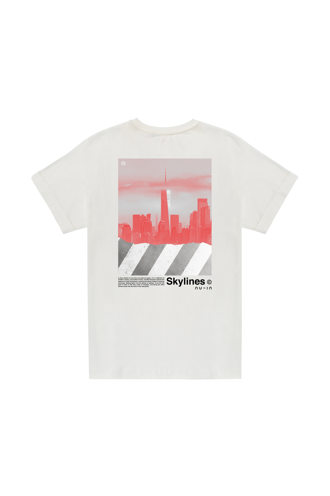 Unveiled Skylines Roll-up Sleeves T-shirt