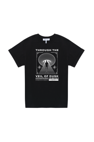 Through the veil of dusk Roll-up Sleeves T-shirt