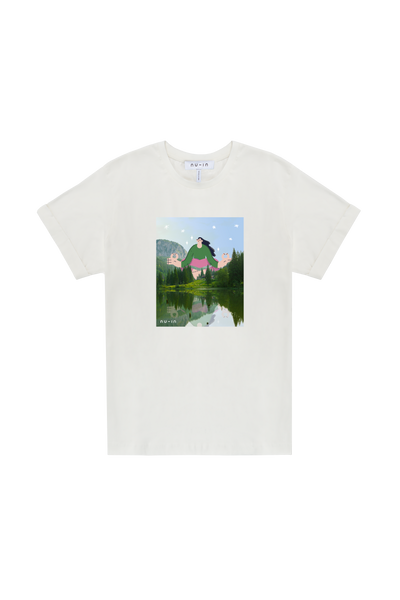 Whispers of the forest Roll-up Sleeves T-shirt