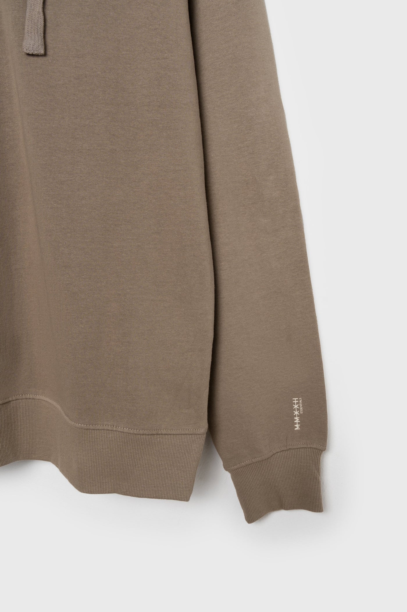 Half Zip Print Detail Relaxed Fit Hoodie