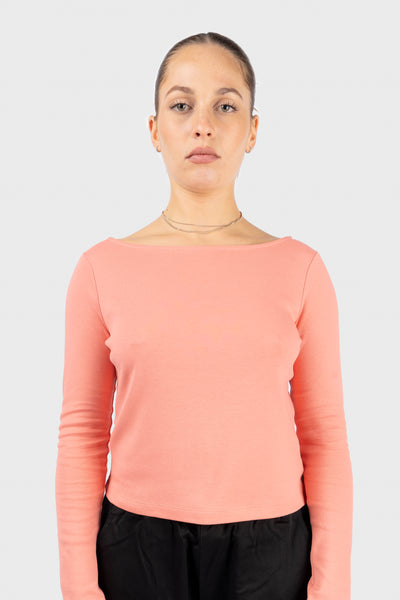 Scoop Neck Long Sleeve Top