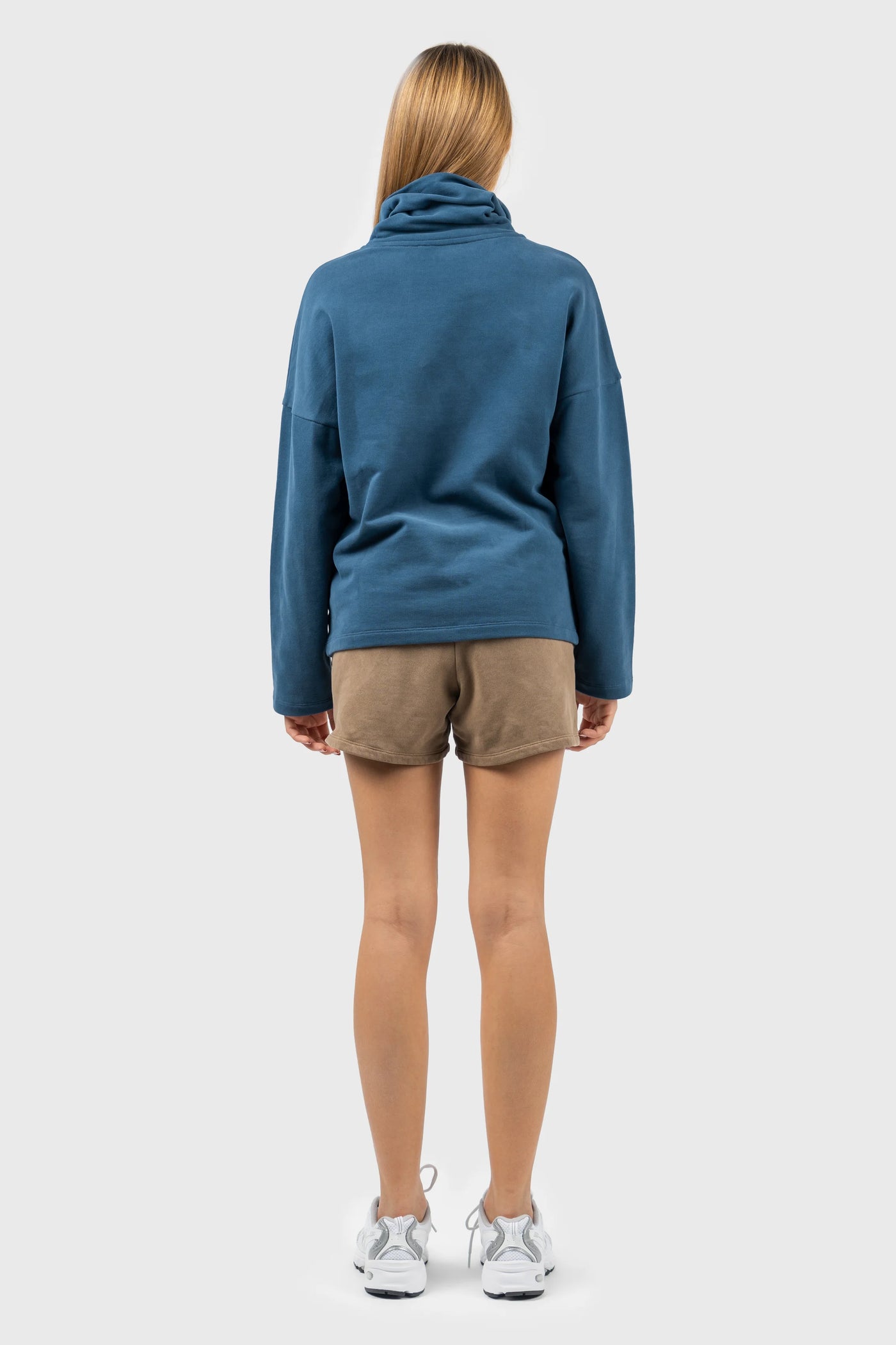 Funnel Neck Sweatshirt with dropped shoulder