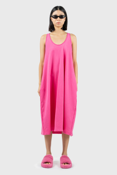 Pink Heavyweight Jersey Dress