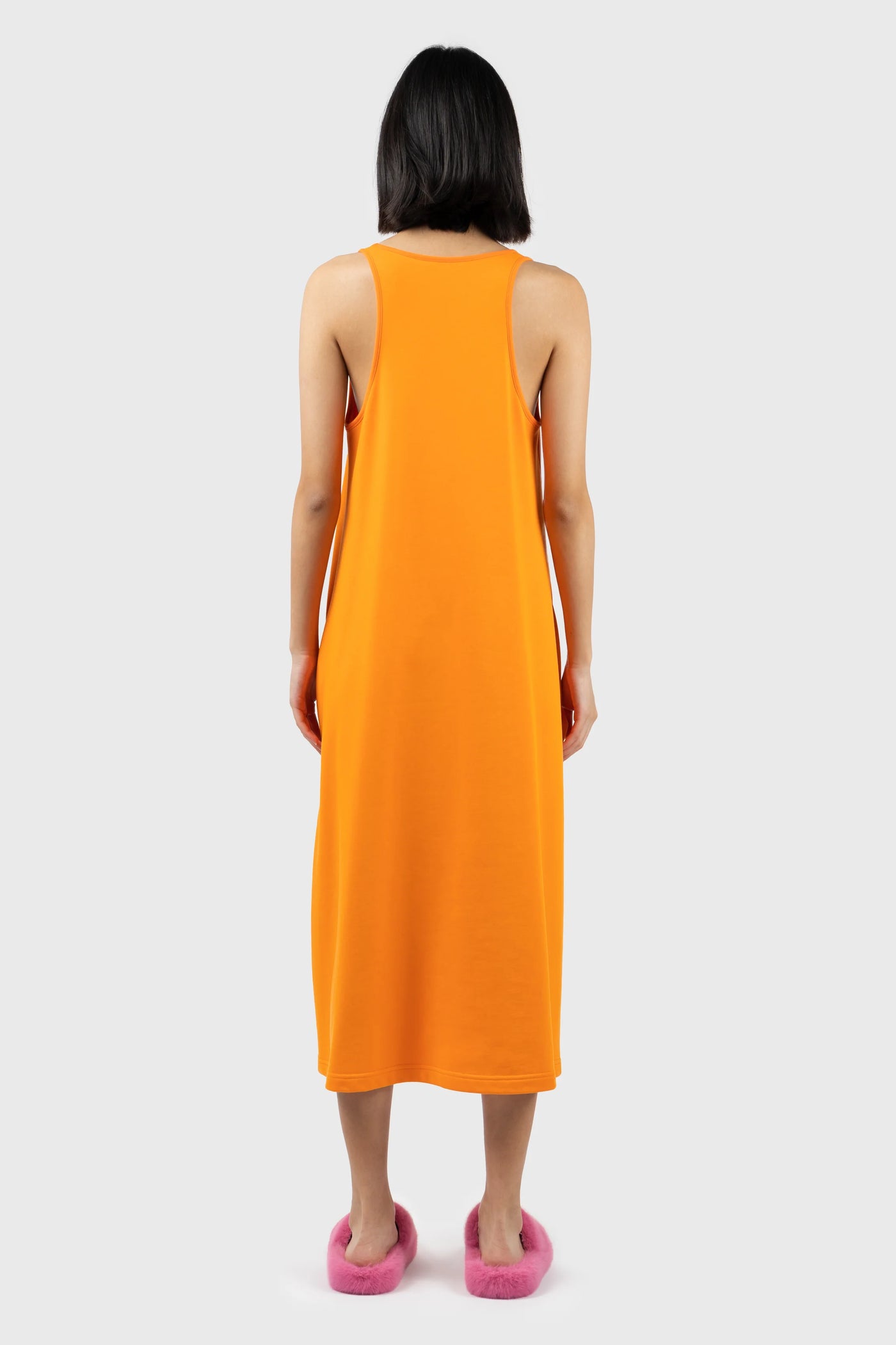 Orange Heavyweight Jersey Dress