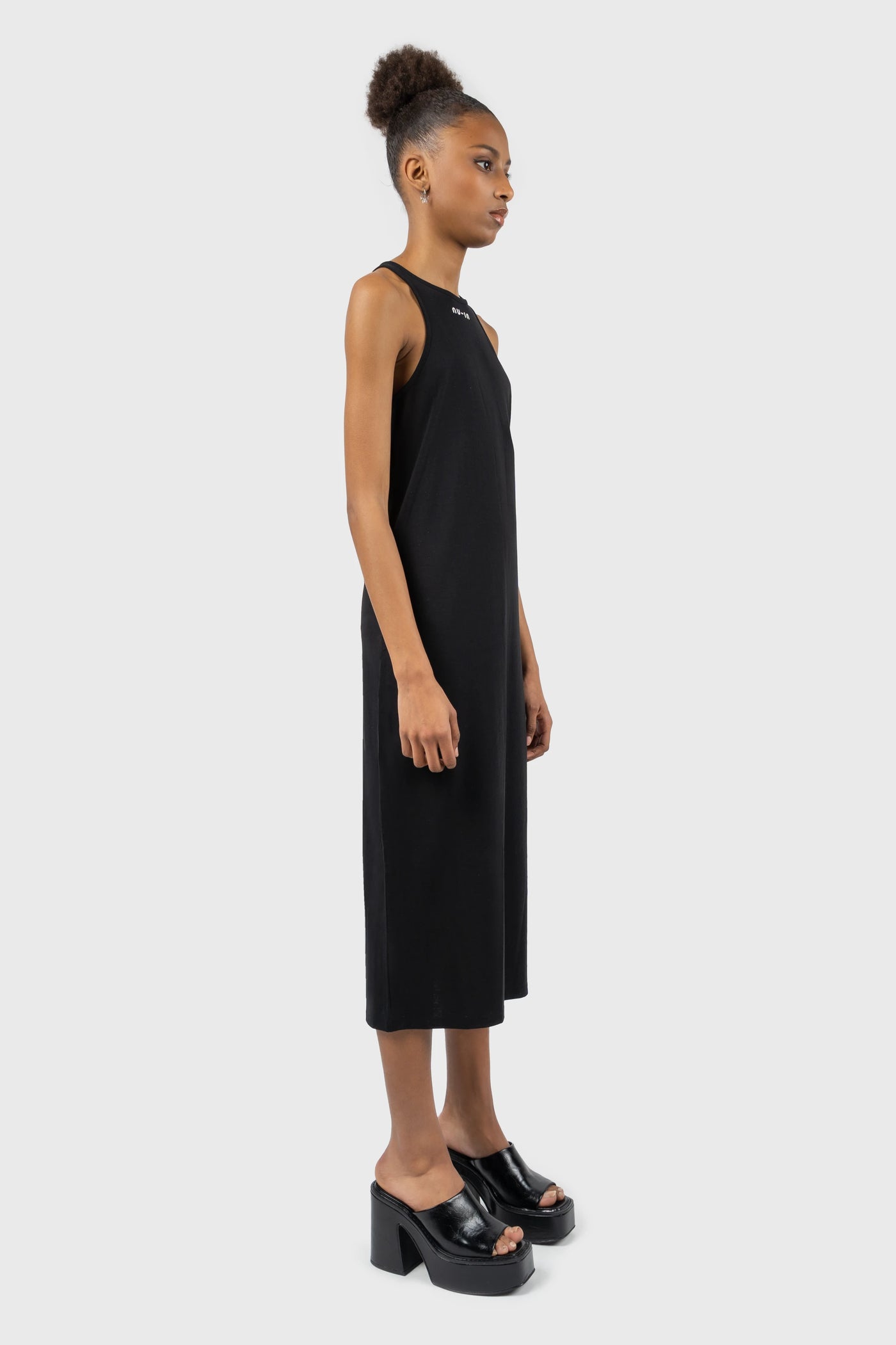 Logo Halterneck Midi Dress