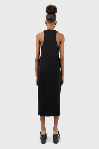 Logo Halterneck Midi Dress