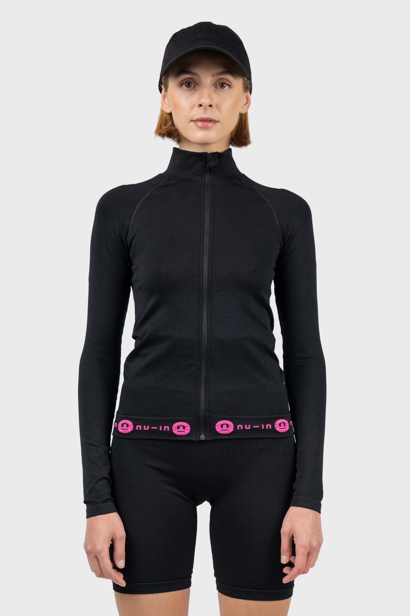 Seamless Zip Through Long Sleeve Jacket