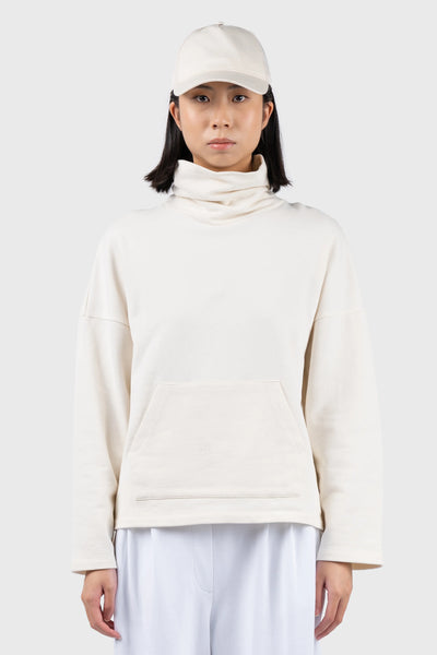 Funnel Neck Sweatshirt with dropped shoulder